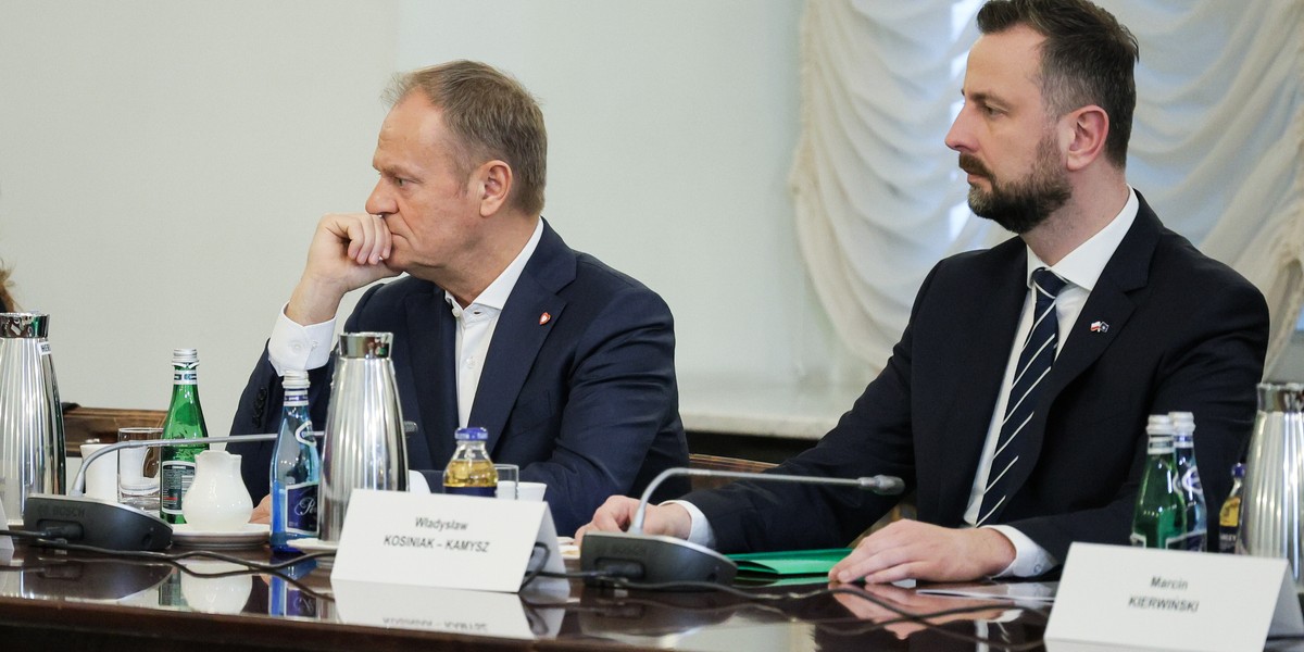 Premier Donald Tusk i minister obrony Władysław Kosiniak-Kamysz