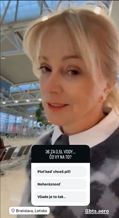 Herečka Zuzana Vačková. 