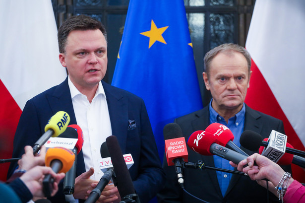 Szymon Hołownia i Donald Tusk