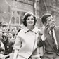 Democratic presidential nominee John F. Kennedy and his wife