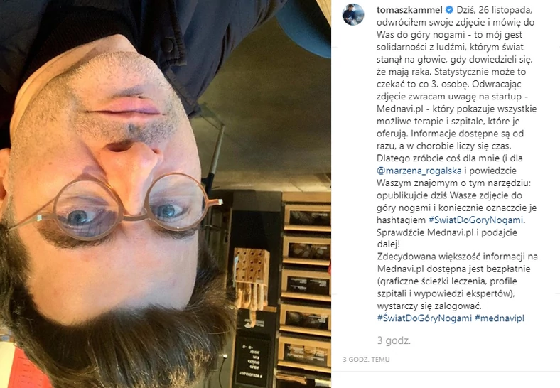Tomasz Kammel na Instagramie