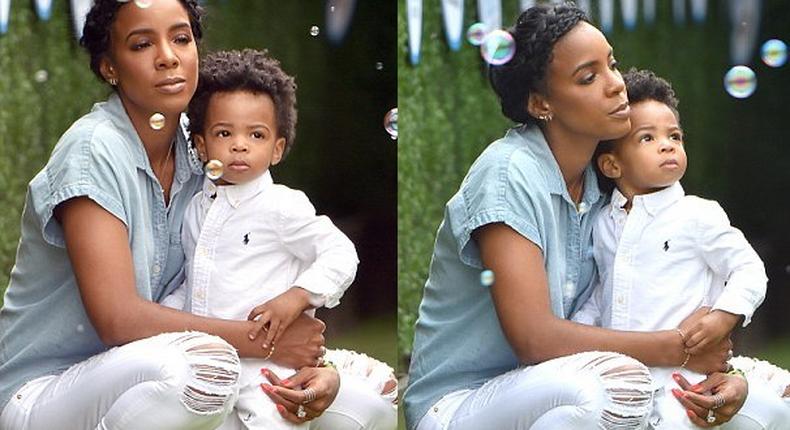 Kelly Rowland and son, Titan