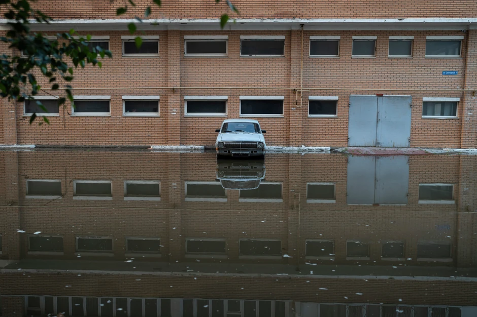 Poplava u Hersonu 7. juna nakon rušenja brane