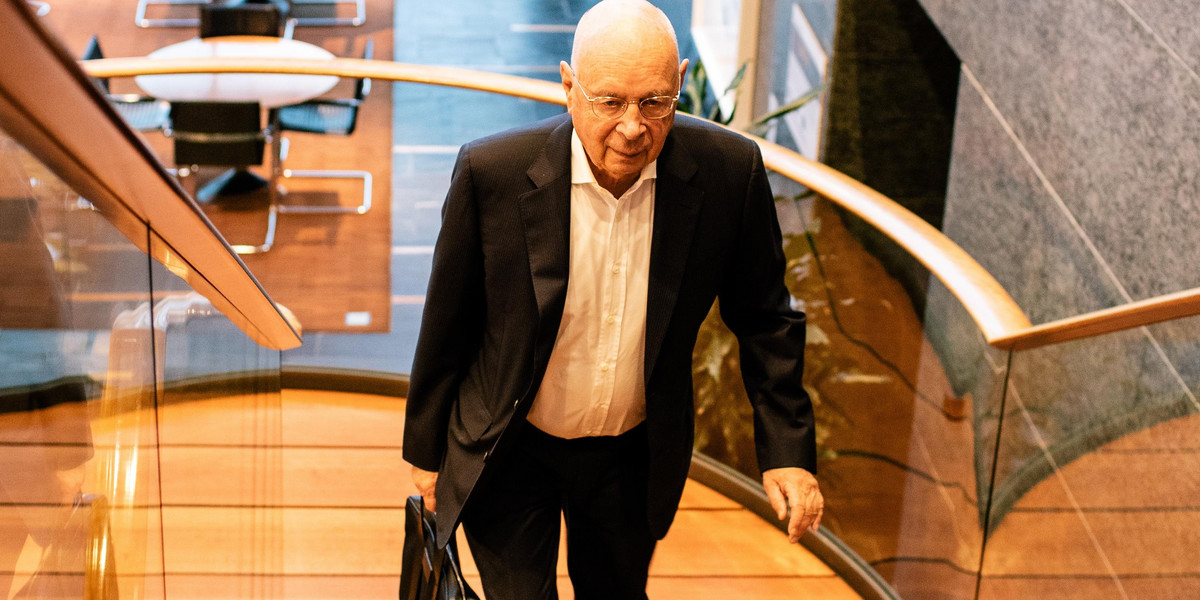 Klaus Schwab - prezes wykonawczy Światowego Forum Ekonomicznego