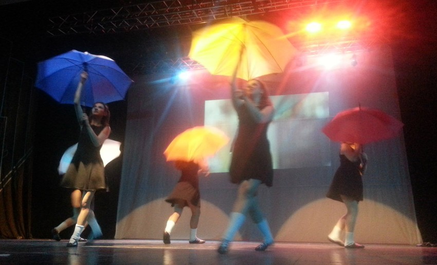 Koreografija plesa "na kiši"