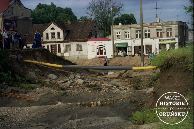 Gdańsk. Skutki powodzi z 2001 r.