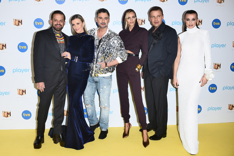 Finał "Top Model": Michał Piróg, Joanna Krupa, Marcin Tyszka, Anja Rubik, Dawid Wiliński, Katarzyna Sokołowska