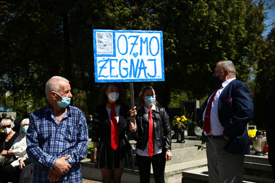 Pogrzeb Bronisława Cieślaka na Cmentarzu Podgórskim w Krakowie