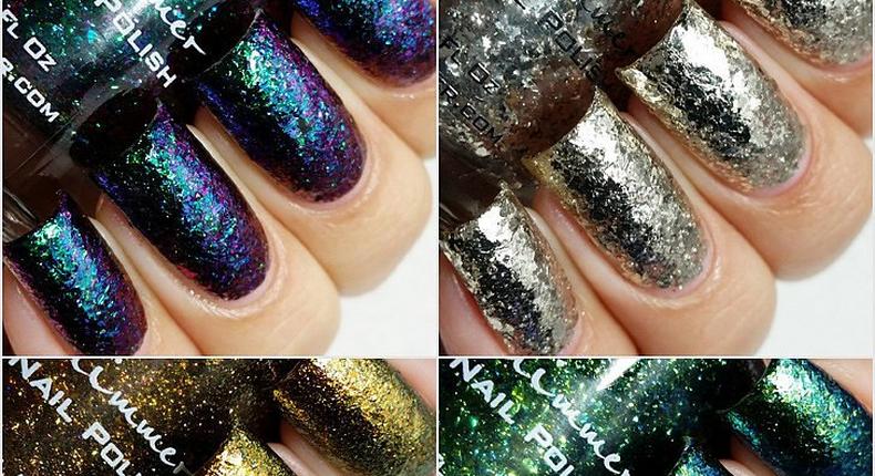 KBShimmer flakes nail polish swatches for 2015