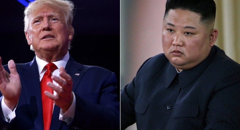 Former President Donald Trump and North Korean leader Kim Jong Un