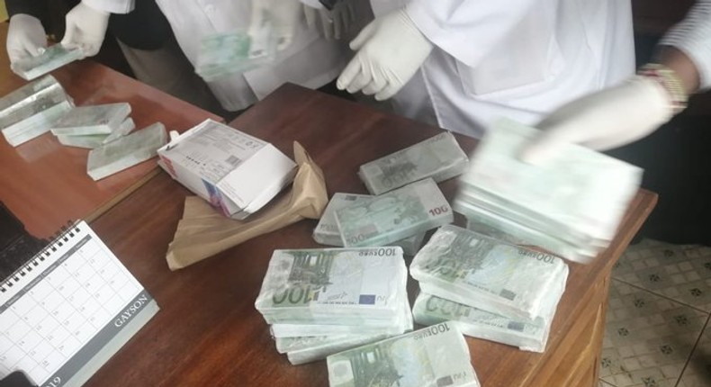 102 million in Fake Euros found in a house in Githurai 