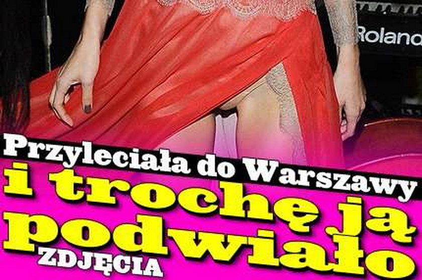 Przyleciała do Warszawy i trochę ją podwiało