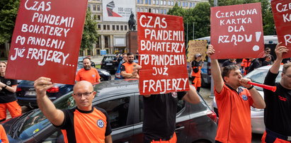 Protest ratowników medycznych w całej Polsce. „Traktują nas jak szczeniaka”