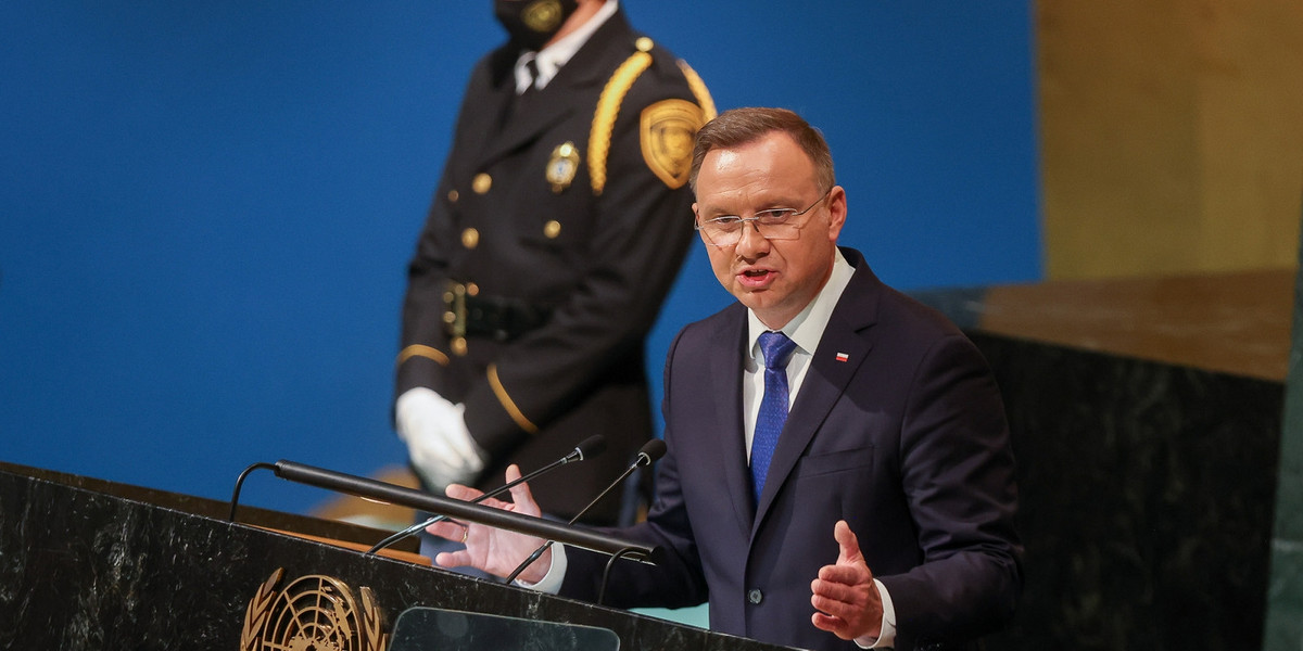 Prezydent Andrzej Duda zabrał głos podczas 77. Zgromadzenia Ogólnego ONZ.