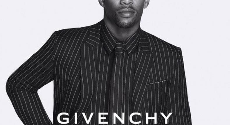 Victor Cruz for Givenchy Fall 2015 campaign