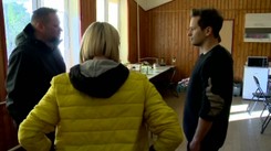 Olga Bołądź i Krzysztof Zalewski w Michałowie. Przywieźli dary dla uchodźców