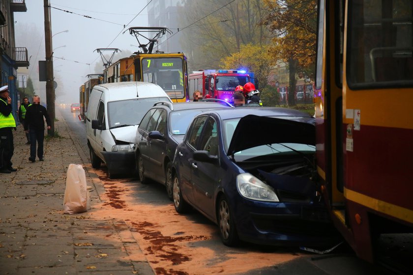 Wypadek w Łodzi