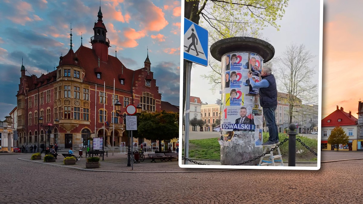 Kandydat KO zaklejał plakaty konkurenta z Trzeciej Drogi. Został przyłapany