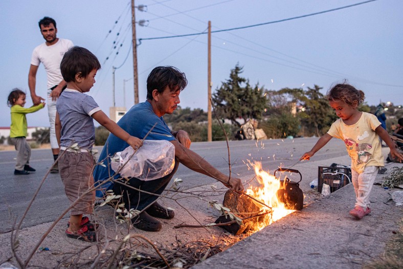 Uchodźcy na wyspie Lesbos. 2022 r.