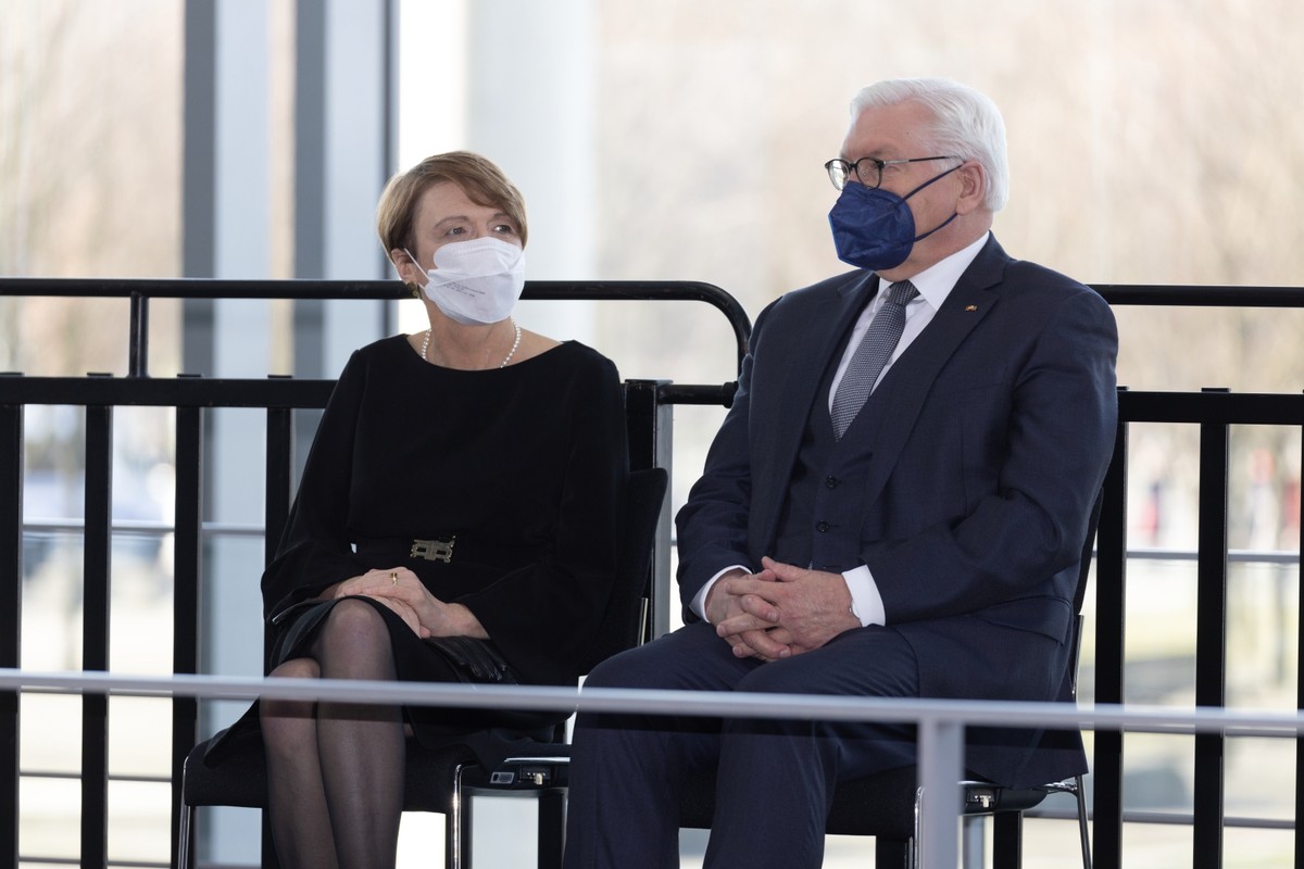 Frank-Walter Steinmeier z małżonką