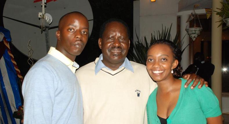 ODM leader Raila Odinga and his son Raila Odinga Junior 