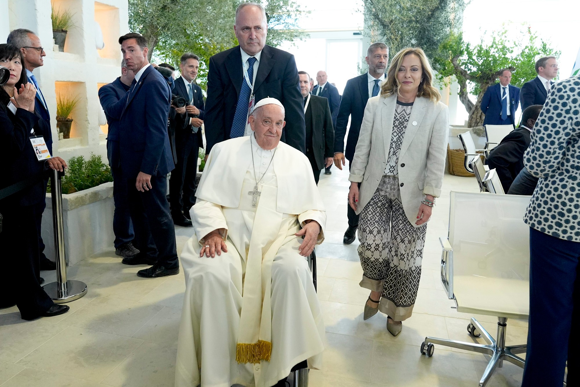 Pápež František ako prvá hlava cirkvi na summite G7.