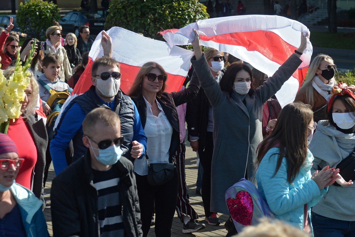 Podczas marszu kobiet w Mińsku zatrzymano co najmniej 342 osoby