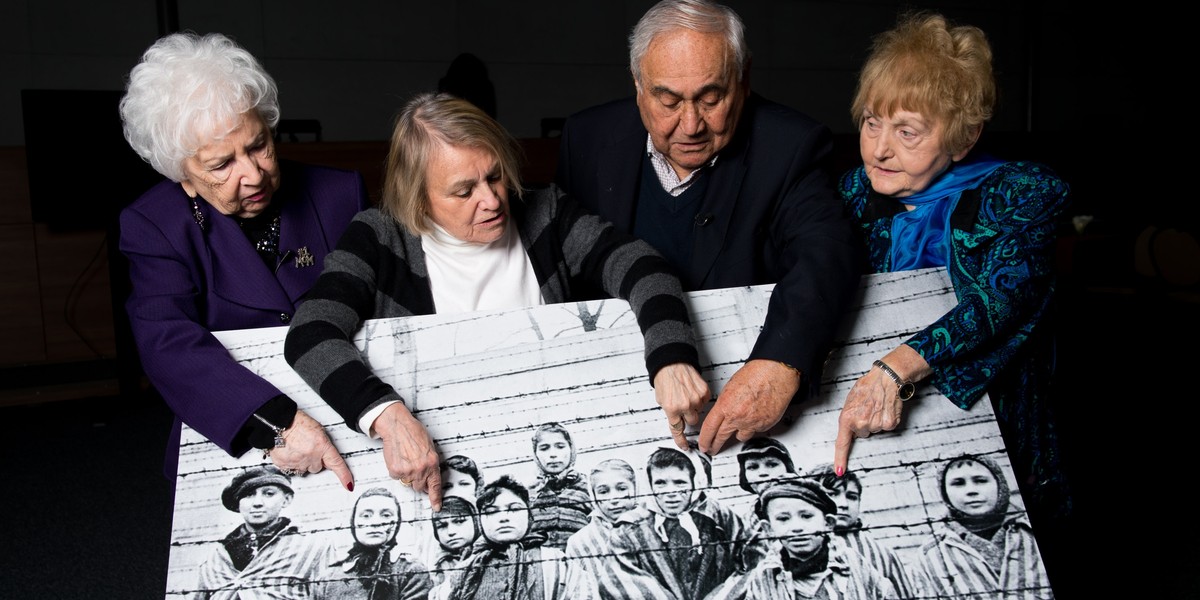 Miriam Ziegler, Paula Lebovics, Gabor Hirsch i Eva Kor