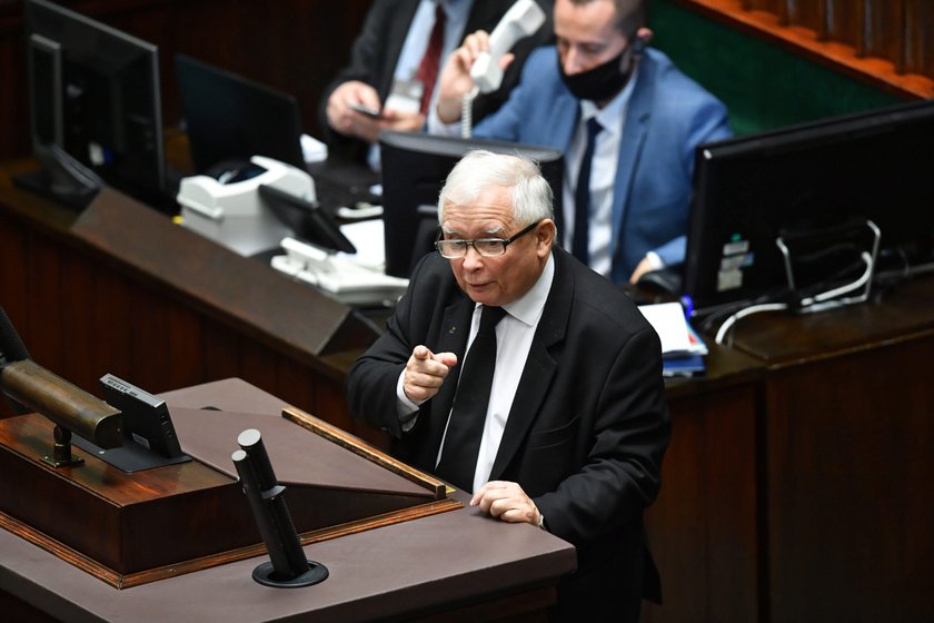 Jarosław Kaczyński w Sejmie