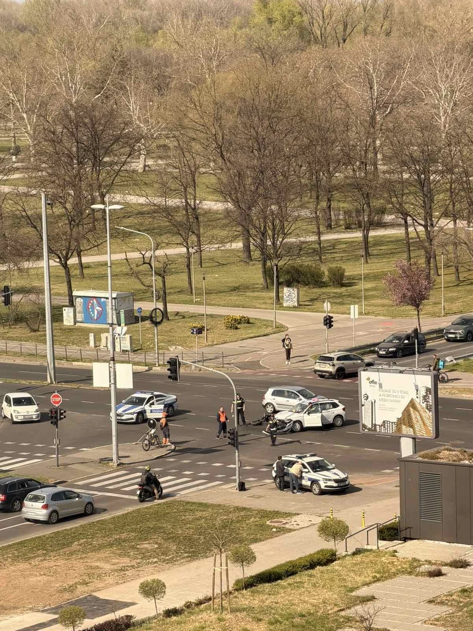Saobraćajna nesreća na Novom Beogradu 