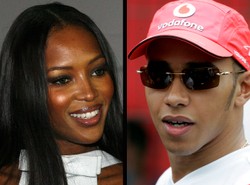 Rywal Kubicy spotyka się z Naomi Campbell