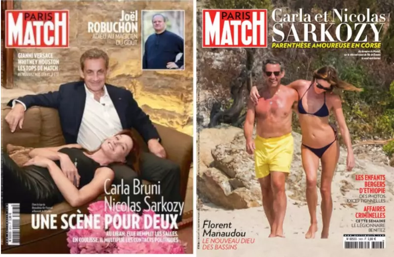 Nicolas Sarkozy i Carla Bruni na okładkach Paris Match / mat. prasowe