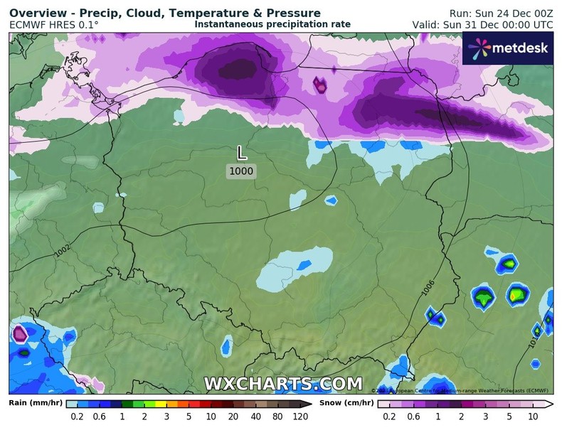 Przed końcem roku na północy może sypnąć śniegiem