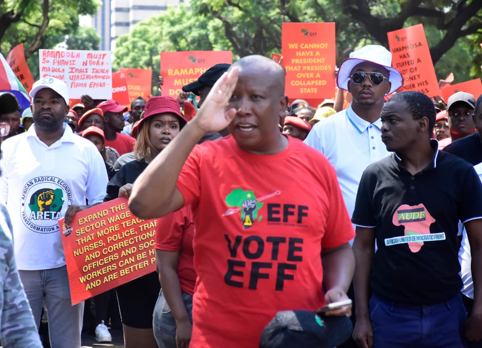 Antivladin protest u Pretoriji, Južna Afrika