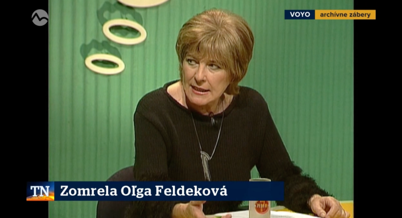 Glosátorka Oľga Feldeková.