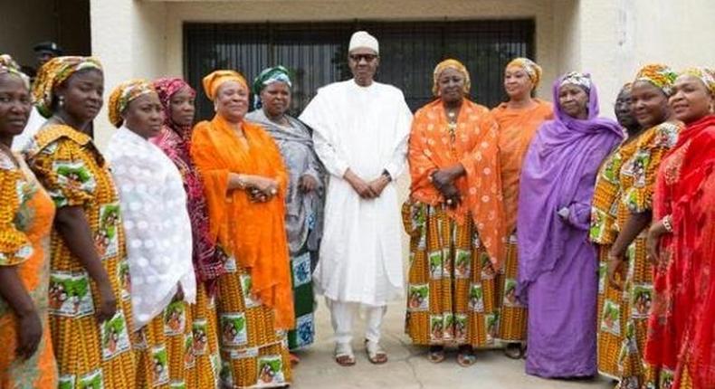 President-elect, Muhammadu Buhari meets with National Council of Women Societies in Kaduna on May 18, 2015