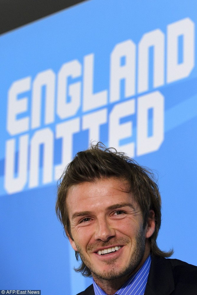 David Beckham w 2010 r.