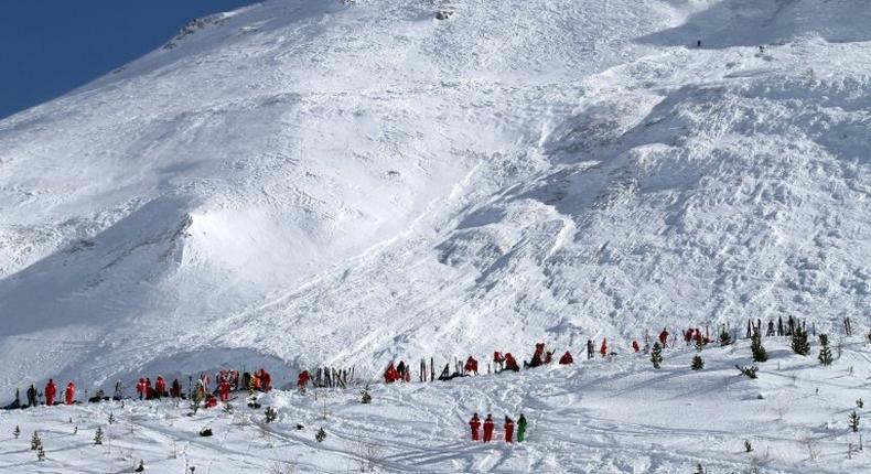 The French resort of Tignes was also hit by a deadly avalanche on February 13