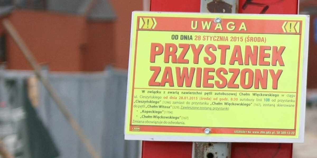 Zamknęli pętlę autobusową w Gdańsku 