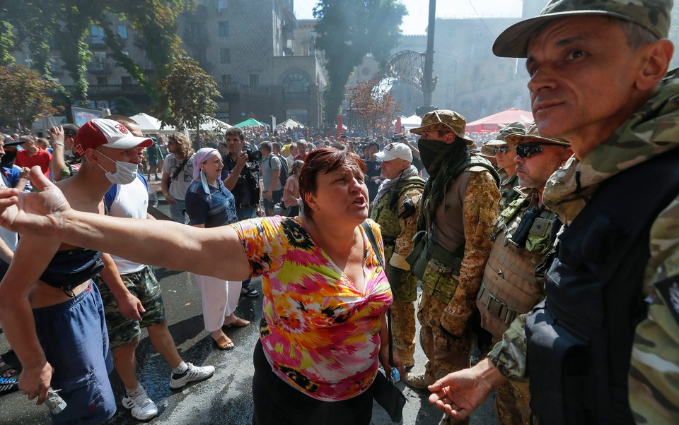 UKRAINE CRISIS PROTEST (Protest on Kiev's Independence Square)