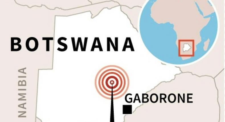 Earthquake strikes Botswana