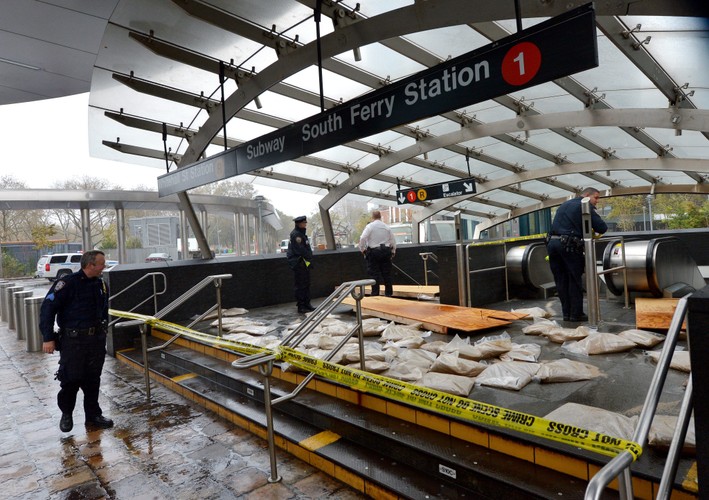 Krajobraz po przejściu cyklonu Sandy w USA