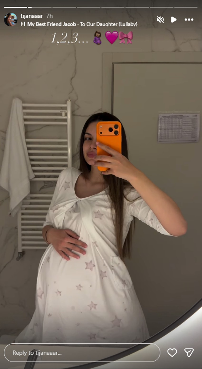 Tijana pred porođaj