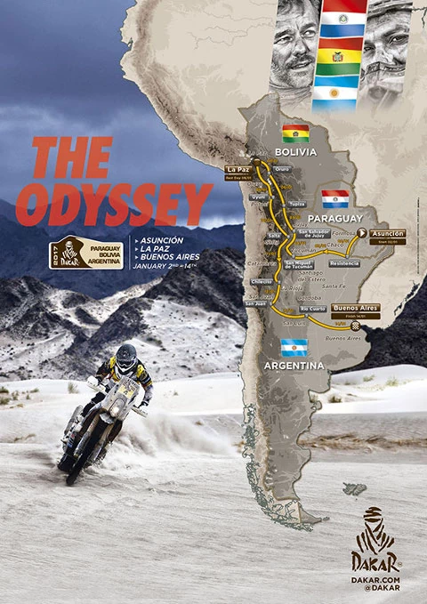 Dakar Rally 2017 - trasa