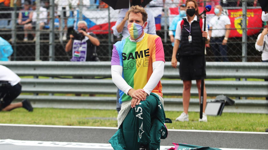 Sebastian Vettel protestuje przeciwko dyskryminacji społeczności LGBT na Węgrzech 