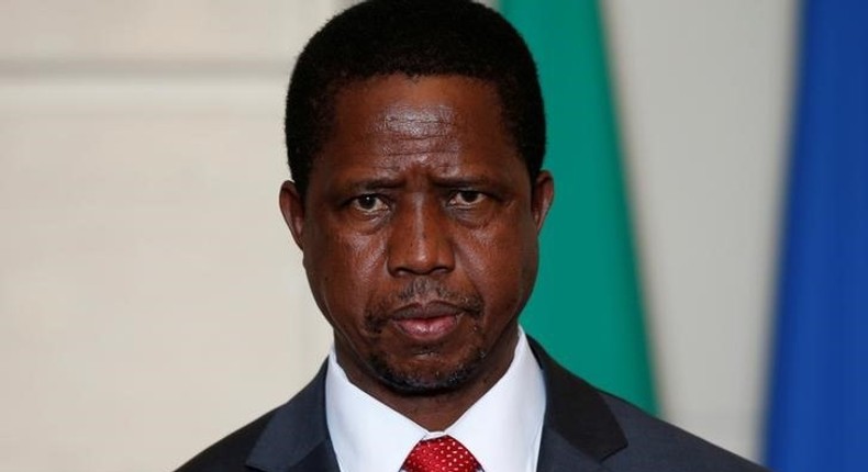 Zambia's President Edgar Lungu