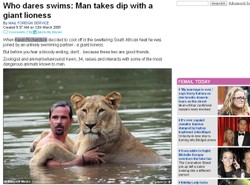 O lwie, który zażywał kąpieli