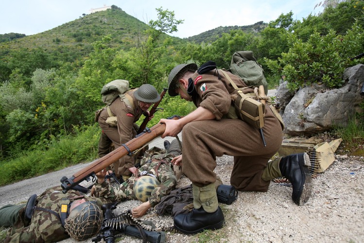 Inscenizacja bitwy pod Monte Cassino