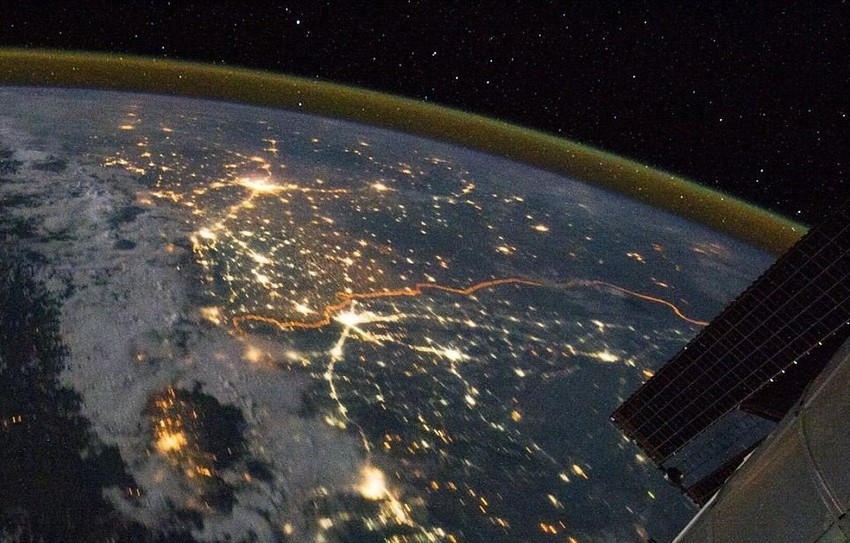 Granica Indije i Pakistana (foto: Ron Garan)