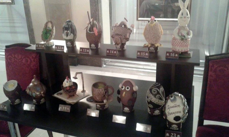 Izložena čokoladna jaja su čekala svoje kupce